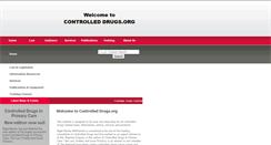 Desktop Screenshot of controlleddrugs.org