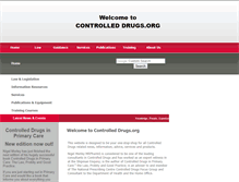 Tablet Screenshot of controlleddrugs.org